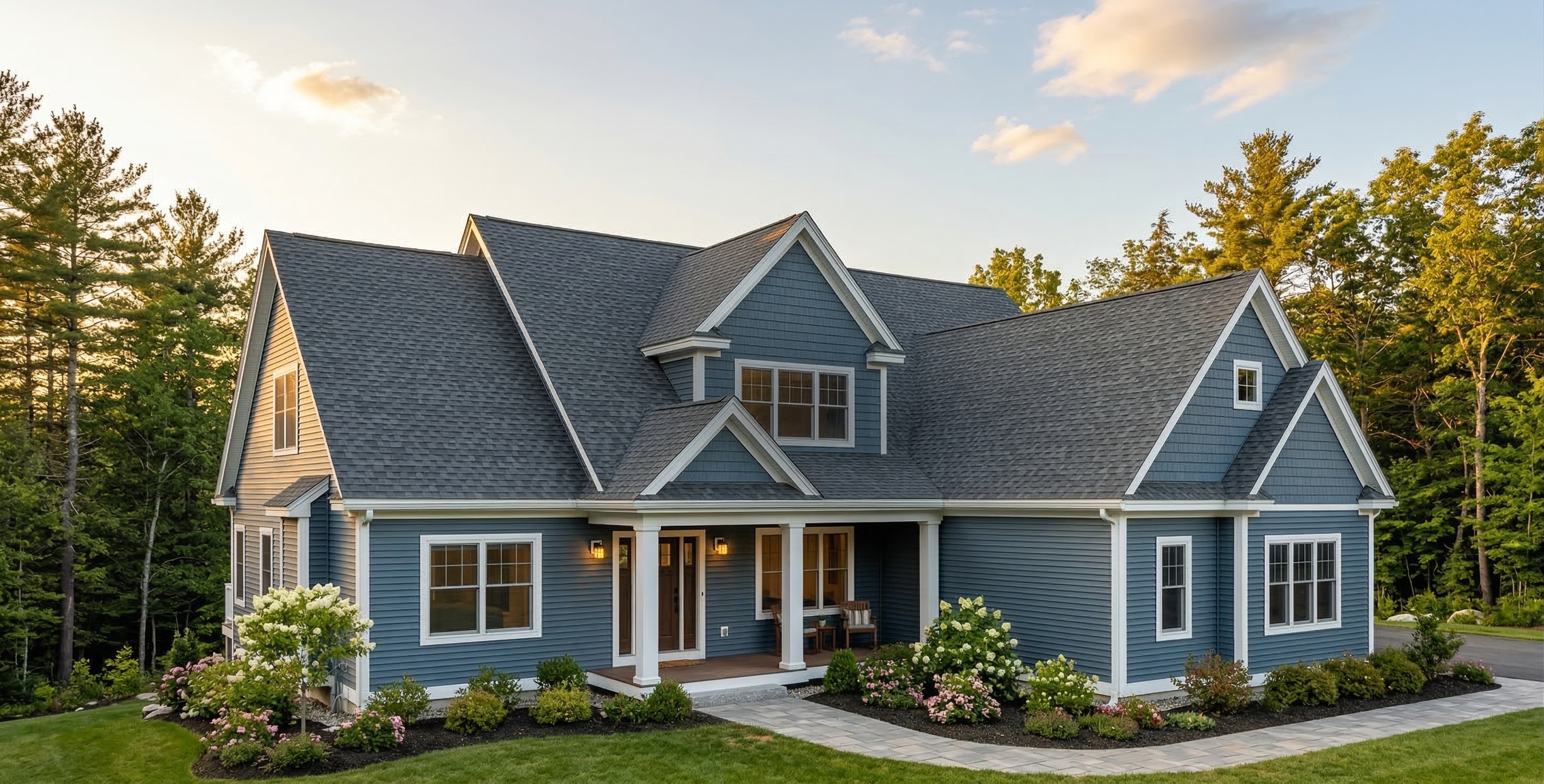 Recent roof replacement by Nova Roofing & Siding